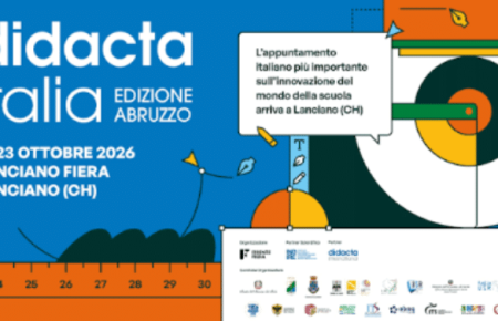 DIDACTA ABRUZZO: DAL 21 AL 23 OTTOBRE SCUOLA PROTAGONISTA A LANCIANO